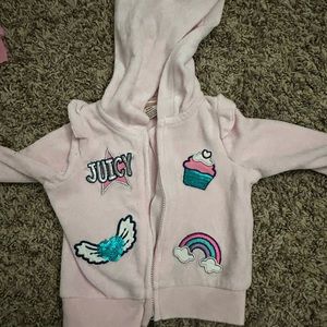 Juicy couture 3-6m baby girls hoodie